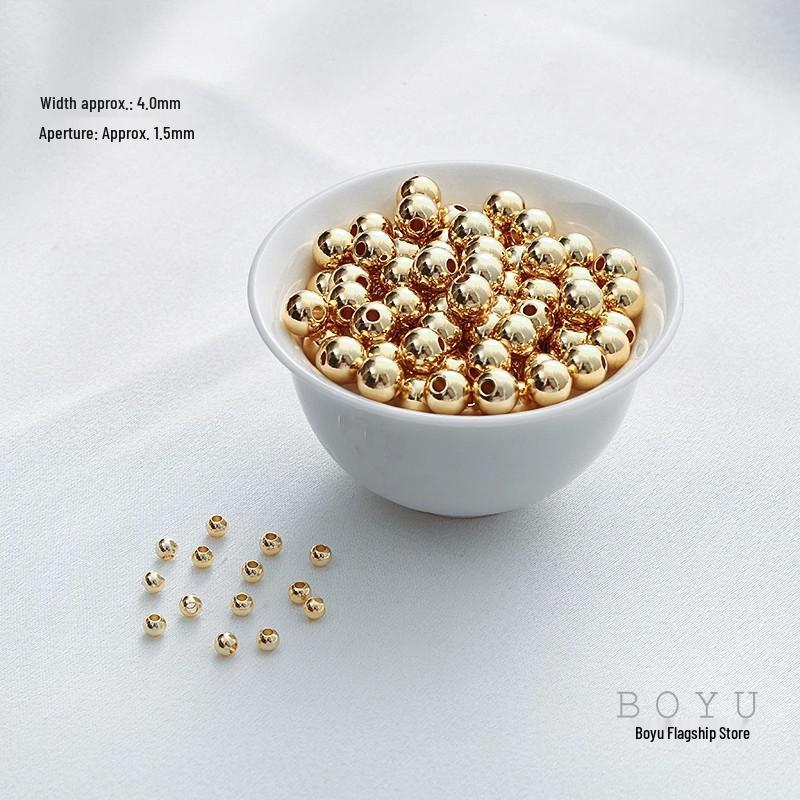 Бусины из меди, покрытые 18-каратным золотом: Браслет «Сделай сам», разделитель и подходящие бусины для украшений ручной работы.