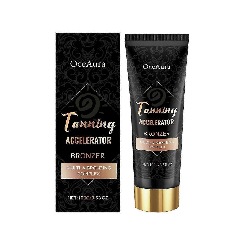 Natural & Durable Self Tanning Cream For Face & Body | Fast Tanned Skin Tone In 1 Hour, Tanning Accelerator, No Artificial Smell, 100g