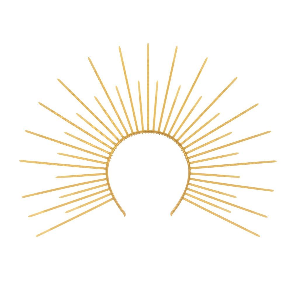 Sun God Halo Headband Star Tiara Headdress Fashion Halloween Headband Ladies/Girls