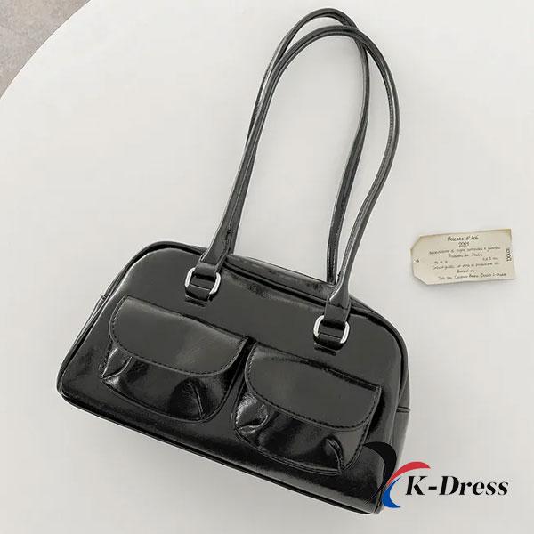 Кожаная сумка через плечо Oil с двумя карманами (4 цвета)