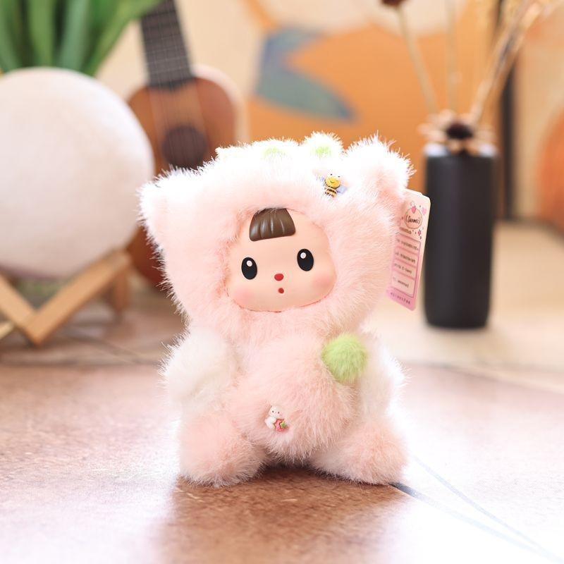 Baby Three Pvc Orchard Doll Plush Tomato Rabbit Raccoon Dinosaur Exterior Design