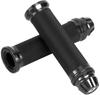 Universal Street for and Single Bikes Grips, 22.2mm, Street, Mini, Medium, Large, Naked, (Black (G-032))
