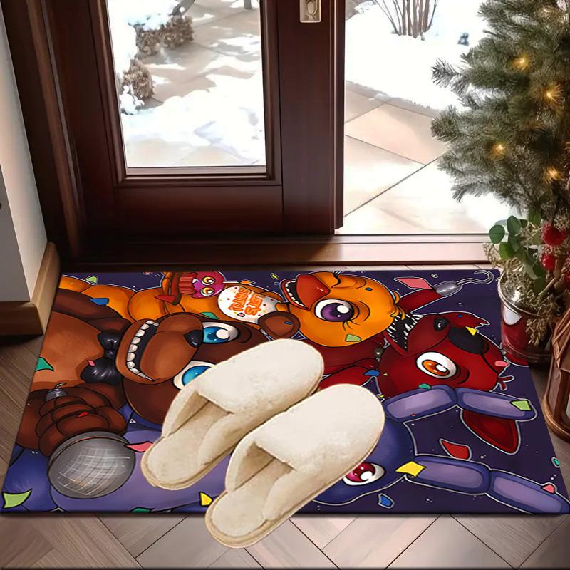 Ковер-коллаж персонажей Fnaf, Коврик для стула, Ковер для офиса, спальни, гостиных, Декор коврика для двери, Подарок фанату, Рождественский подарок