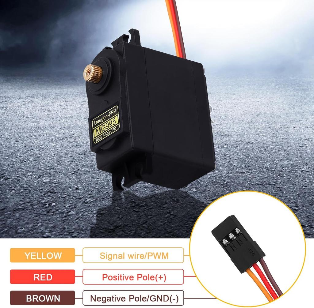 2Pcs Digital High-Speed Metal Gear Servo Motor Waterproof – For RC Airplane Helicopter Robot Arm
