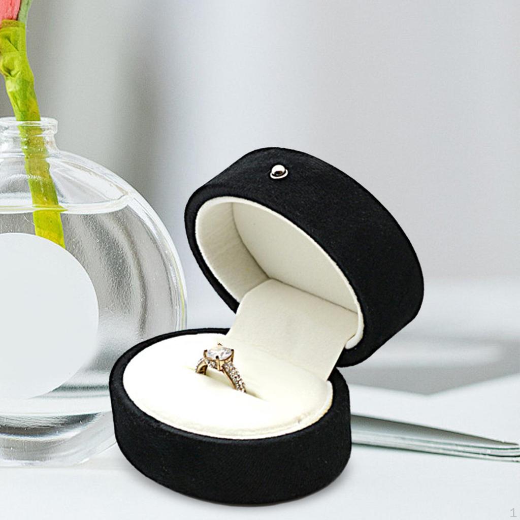 Элегантная коробочка для колец с внутренней частью для свадьбы и помолвки