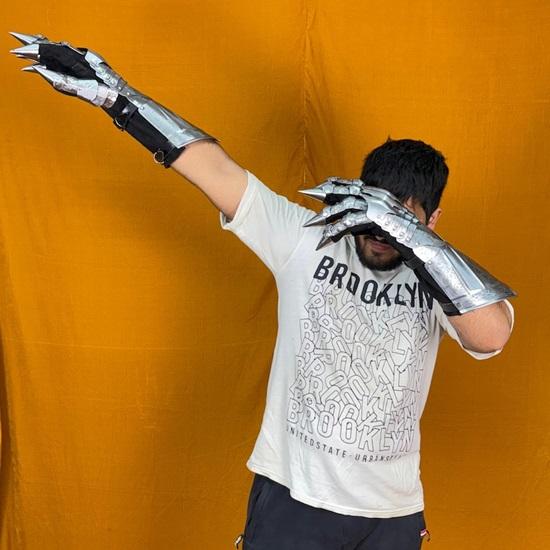 Перчатки-наручи с гравировкой в стиле назгулов Средневековый костюм Пара Идеальный подарок на Хэллоуин