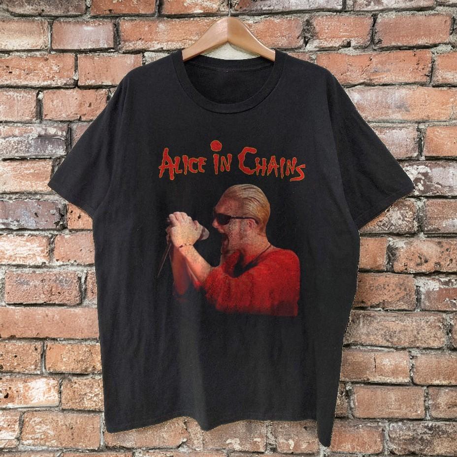 НОВЫЙ Layne Staley Alice In Chains Футболка Унисекс Черная Футболка Размер S5XL Унисекс Футболка