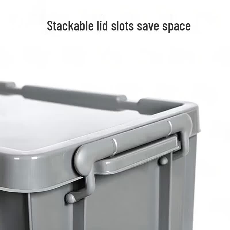 JINGRUIDA Industrial Style Lidded Plastic Storage Box