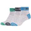 3PPK Wm Mesh Ventilation Quarter Socks, for Girl Grey Socks