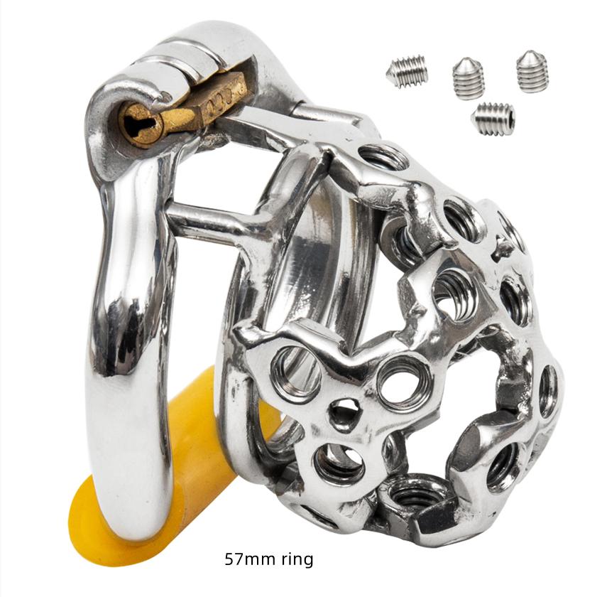 Эргономичное мужское устройство целомудрия Stealth Lock из нержавеющей стали, клетка для члена, замок для пениса, кольцо для члена, пояс верности, S061