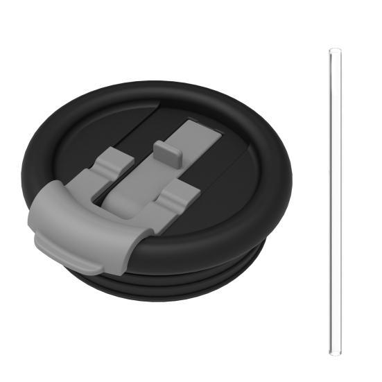 Крышка-трубочка для стакана, сменная силиконовая, герметичная, многоразовая, устойчивая к брызгам