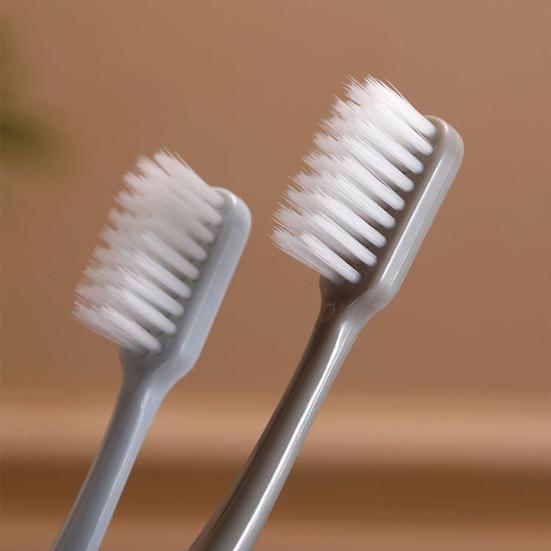 4Pcs Soft Toothbrushes Extra Soft Bristles Easy to Hold Comfortable Grip Individual Head Cover Food Grade Dental Care Travel Tooth Brushes