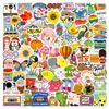 100 Small Size 4Cm Small Fresh Tape Mix And Match Stickers Cute Cartoon Outdoor Graffiti Stickers