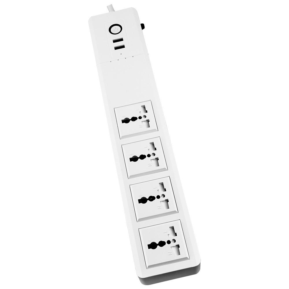 Универсальные розетки Домашний офис Портативный WiFi Умный удлинитель Двойной USB Пульт дистанционного управления Защита от перенапряжения