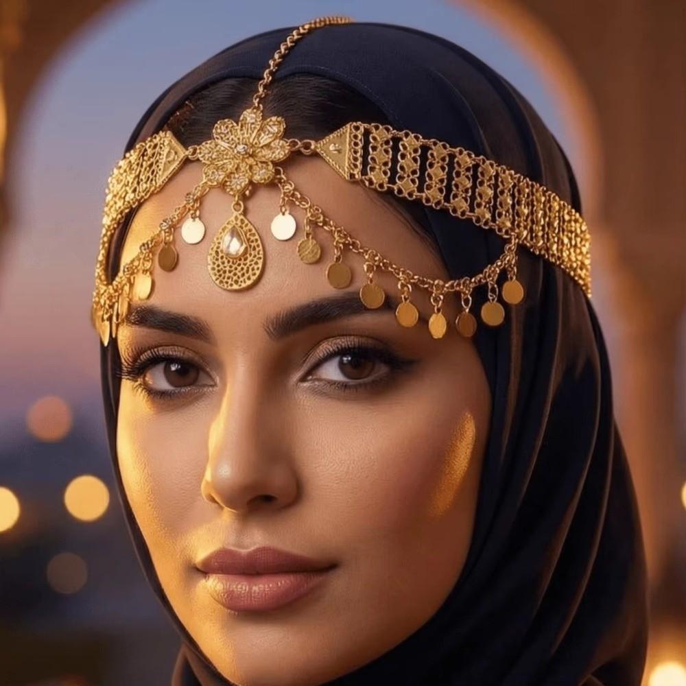 Gold Color Headdress Sequins Tassel Headband New Tassel Hair Jewelry Women Jewelry