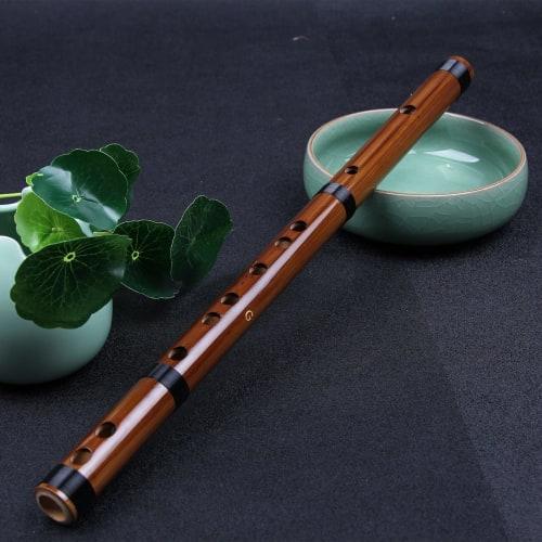 Jinchuan Bamboo Flute, Fueko, Bamboo Flute, Shakuhachi, Short Flute, Woodwind Instrument, Musical Instrument, Traditional Handmade (Key of G)