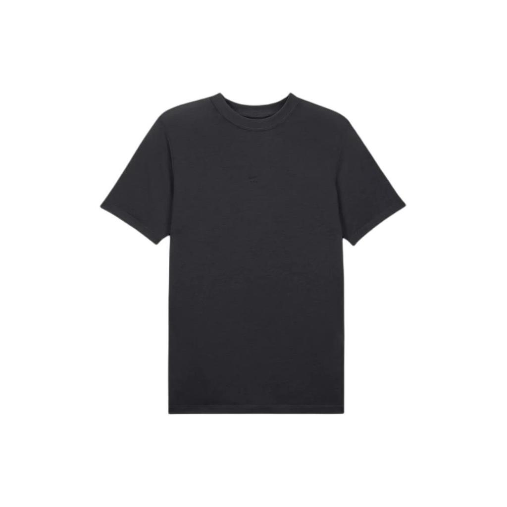 Nike X 1017 Alyx 9SM Yoga Series SS24 Свободный крой Сплошной цвет На открытом воздухе Повседневный спортивный пуловер с круглым вырезом Футболка с короткими рукавами Топы унисекс Черный DR5356-060