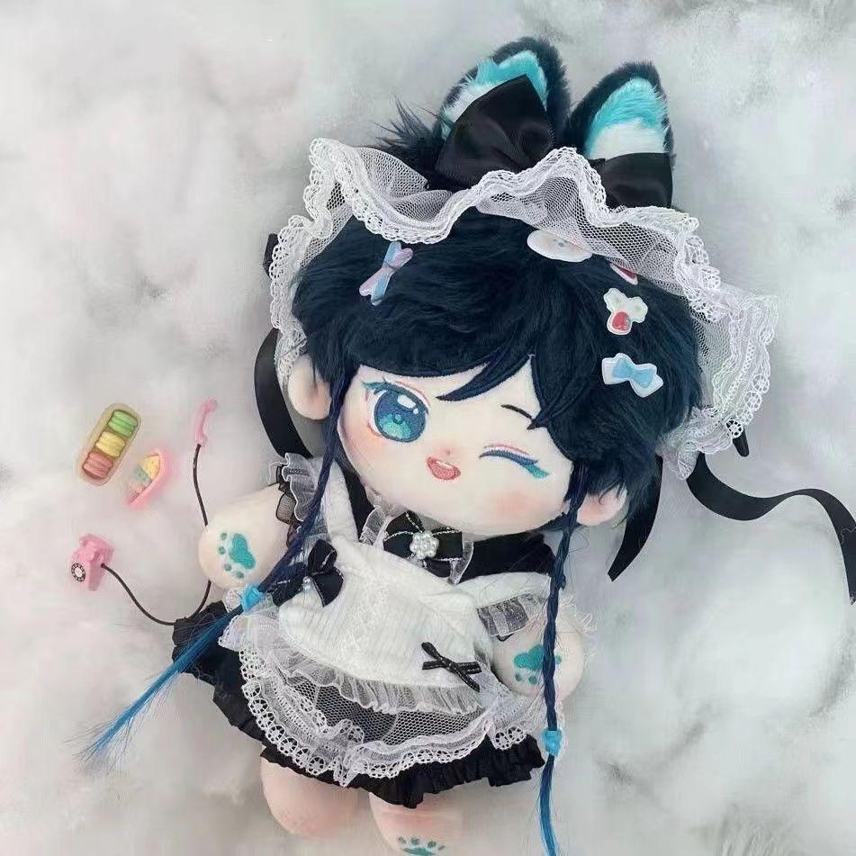 Наряжаемая хлопковая кукла 20 см Genshin Impact Венти Мягкая плюшевая подвеска Игрушки для детей Взрослый коллекционный подарок Анимация Игра Фанаты