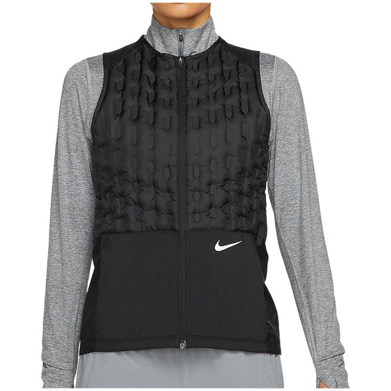 Nike Женский теплый пуховый жилет с вышитым логотипом, черный DD6064-010