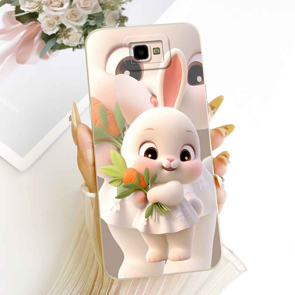For Samsung Galaxy J4+ Case Sweet Cute Cat Pattern Cover For Samsung J 4 J4 Plus Silicone Soft Cases ShockProof Bumpers