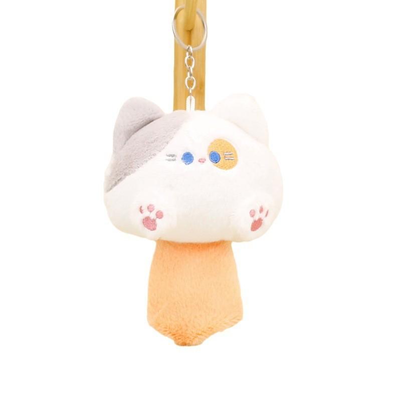 Cuddly Starry Sky Cat Plush Keychain Cute Kitty Wedding Throw Stuffed Doll