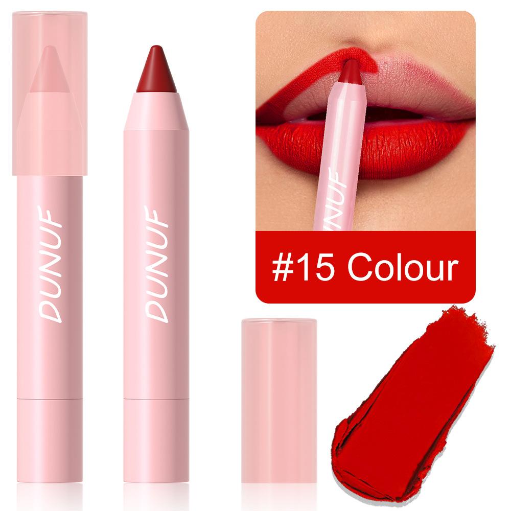Lipstick Pencil Waterproof Sexy Red Nude Purple Matte Tint Lipstick Lasting Lip Liner Pen Longlasting Makeup Cosmetic