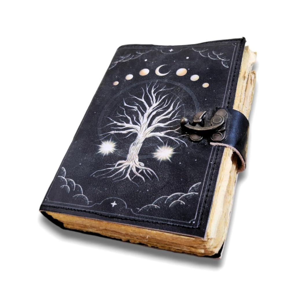 Блокнот Tree Leather Journal для молочных продуктов с 200 листами бумаги с краями и блокнотом для рисования с замком