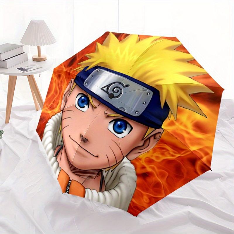 1pc Naruto Design Automatic Open/Close Umbrella - Compact Travel Umbrella, Perfect Gift for Friends -Intricate Design Umbrella yy250811057