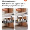 No Drill Under Table Storage Rack Shelf Desk Wire Organizers New Cable Management Tray