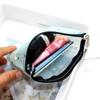 Zipper Transparent Coin Purse Candy Color Card Storage Bag Simple Small Wallet  Lady