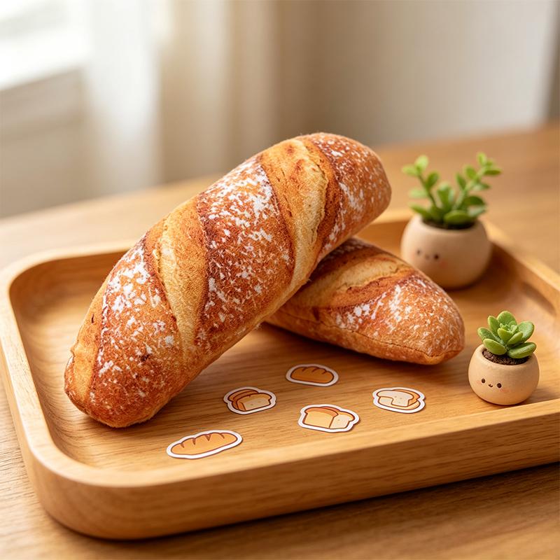 10 см Круассан Багет Симуляция Еды Плюшевая Кукла Мягкий Хлеб Набивная Игрушка Прекрасный Декор для Спальни Рабочего Стола Сладкий Праздничный Подарок Мальчики Девочка