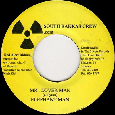 7-дюймовая пластинка ELEPHANT MAN - Mr. Lover Man НИКТО Южный Раккас Cr 2003 Ямайка Регги, Ска и Даб Б/У