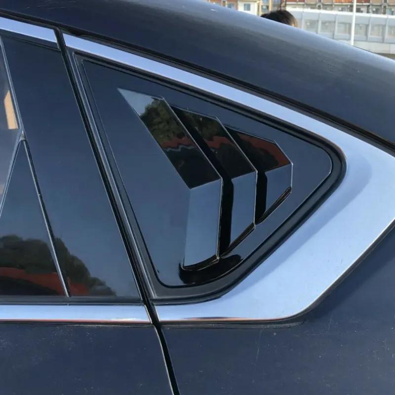 Для Nissan Altima Sedan 2013 2014 2015-2018 АБС-пластик Накладка на заднее боковое стекло (жалюзи) Боковая вентиляционная накладка Автомобильные аксессуары на клейкой основе