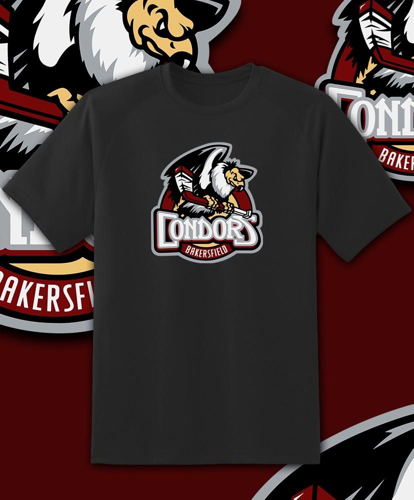 Футболка с логотипом основной команды Bakersfield Condors Размеры для взрослых и детей S-6XL Отслеживание!! Футболка Unisex