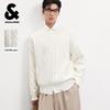 JACK&JONES Men's 2025 Loose Fit Round Neck Knit Sweater