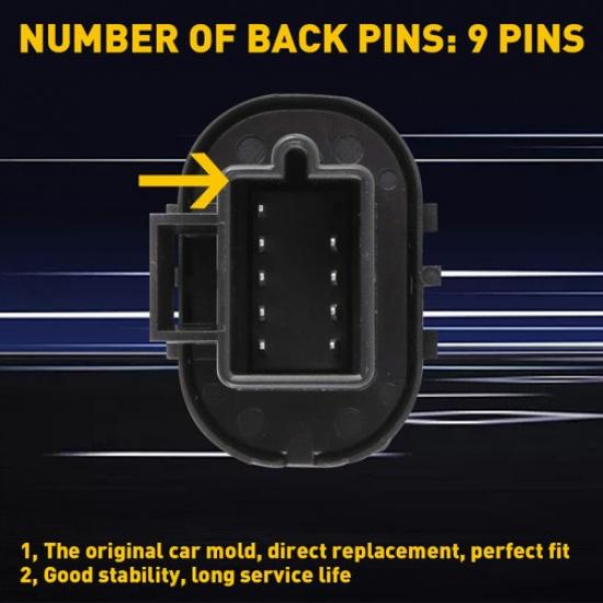 15261340 Mirror Switch Front Driver Side Fit Chevy Chevrolet Hand Impala HHR