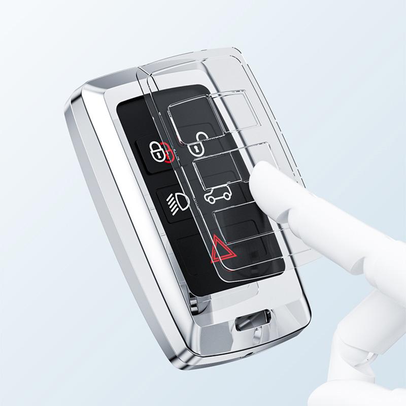 Zinc Alloy Car Key Case Cover Holder for Land Rover A9 Range Rover Sport Evoque Freelander 2 Velar Jaguar XE XJ XJL XF E-PACE