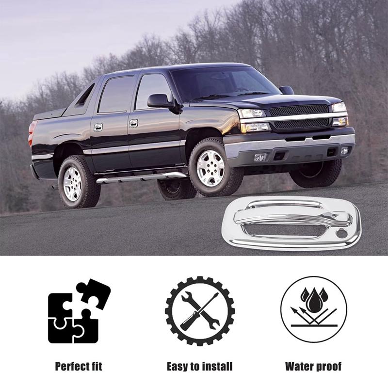 НОВИНКА-Хромированная Накладка на Ручку Двери Для Chevrolet Silverado Tahoe Suburban Avalanche GMC Yukon Sierra 1999-2006