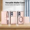 2 in 1 Detachable Multi Card Sold Wallet Zipper Flip Leather Case for Samsung Galaxy Z fold8 Fold 8 for Magsafe Stand Cover