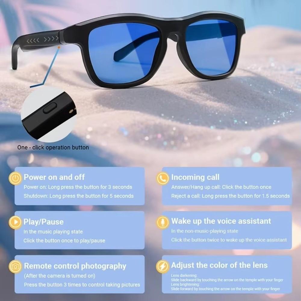 Bluetooth Call Smart Bluetooth Sunglasses Bluetooth Music Glasses  For Men Women