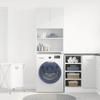 Washing Machine Cabinet White 64 x 24 x 190 cm Engineered Wood