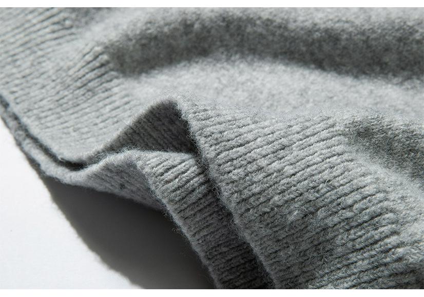 QIYOU 2025 Autumn Japanese Retro Unisex Half High Neck Sweater