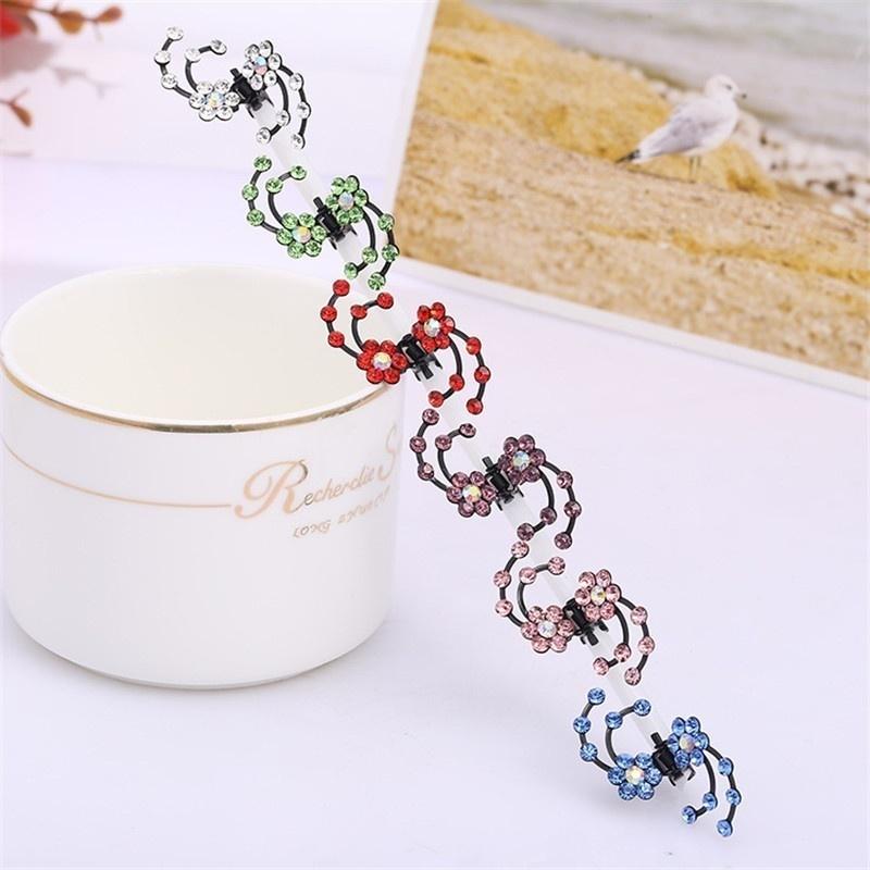 1 предмет (6Pcs) Свадебные заколки для волос с цветочным узором, украшения для волос, заколки-снежинки, мини-цветы