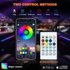 Универсальная автомобильная подсветка Symphony, светодиодная внутренняя RGB-стримерная атмосферная лампа с пультом управления через USB-приложение для Tesla Model 3 YSX