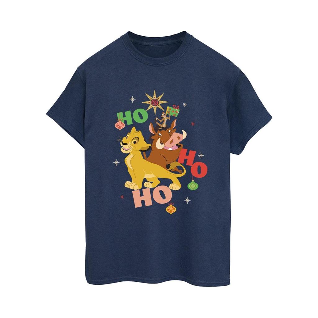 The Lion King Womens/Ladies Ho Ho Ho Cotton Boyfriend T-Shirt