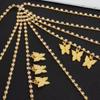 Glamorous Butterfly Geometric Diamond Body Chain