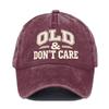 Vintage Distressed Cap Breathable Embroidered Hat Creative Gift Unisex Hat