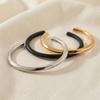 Premium Trendy Geometric Curve Stainless Steel Bangle Elegant Accessory Perfect for Parties Trendy Certified Bracelet