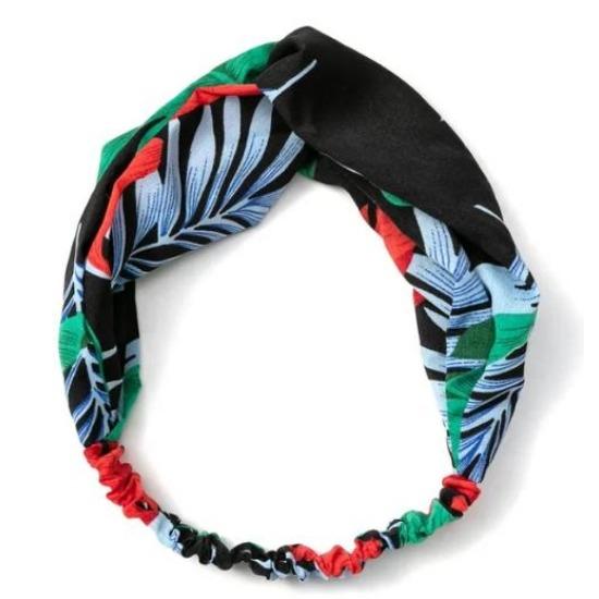 Женские Летние Богемные Повязки для Волос с Принтом, Ретро Кросс Тюрбан, Банданы, Аксессуары для Волос, Повязка на Голову