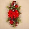 Christmas Staircase Wreath Floor Hanging Bow Pendant Decoration Christmas Nordic Home Style